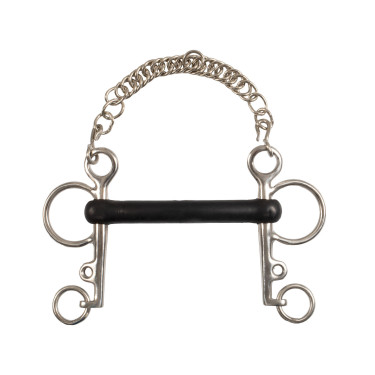 Mors Pelham Umbria Equitazione inox plein branches courtes caoutchouc rigide Mors Pelham Umbria Equitazione inox plein branches courtes caoutchouc rigide