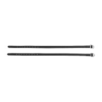 Lacciolini sporen leer binnenkant nylon Zwart