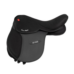Selle d’obstacle Pro-Light en cuir synthétique Noir