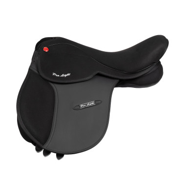 Selle d’obstacle Pro-Light en cuir synthétique Noir