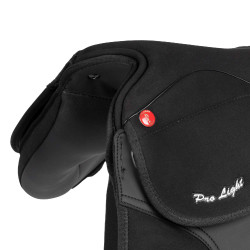 Selle d’obstacle Pro-Light en cuir synthétique Noir