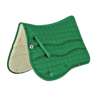 Tapis de selle Burioni rectangulaire LAINE/COTON Vert