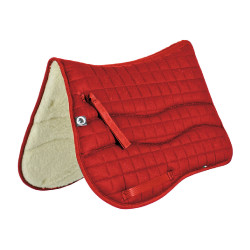 Tapis de selle Burioni rectangulaire LAINE/COTON Rouge