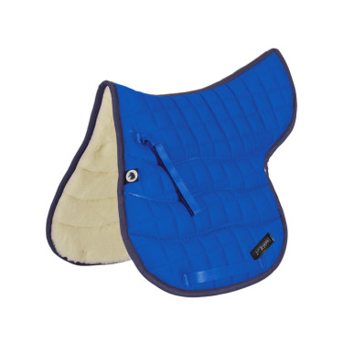 Tapis de selle Burioni rectangulaire LAINE/COTON Bleu royal