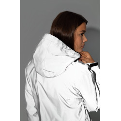 Imperméable Horze réfléchissant femme Impression réflechissante Gris
