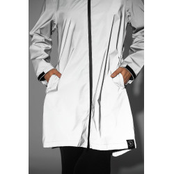 Imperméable Horze réfléchissant femme Impression réflechissante Gris