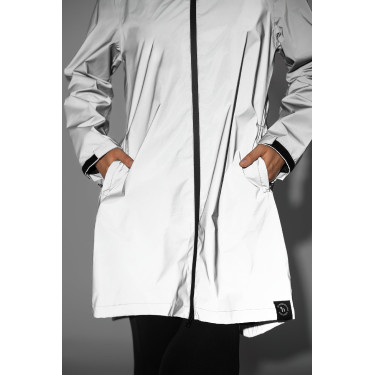 Imperméable Horze réfléchissant femme Impression réflechissante Gris