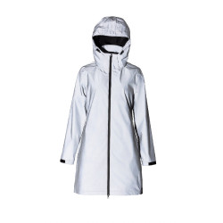 Imperméable Horze réfléchissant femme Impression réflechissante Gris