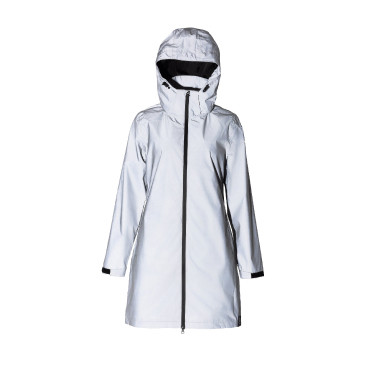 Imperméable Horze réfléchissant femme Impression réflechissante Gris