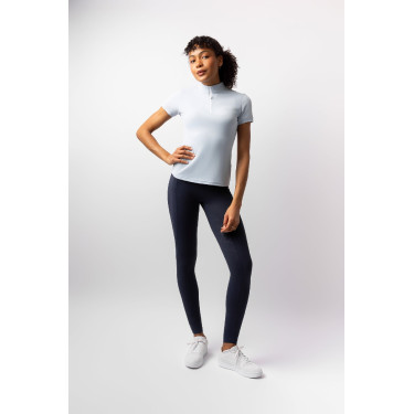T-shirt d'entraînement Horze Joie manches courtes enfant Gris aube bleu