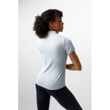 T-shirt d'entraînement Horze Joie manches courtes enfant Gris aube bleu