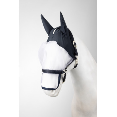 Licol avec masque anti-mouches Horze Paso Fino Ouverture Bleu marine