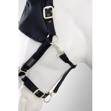 Halster met vliegenmasker Horze Paso Fino Opening Marineblauw