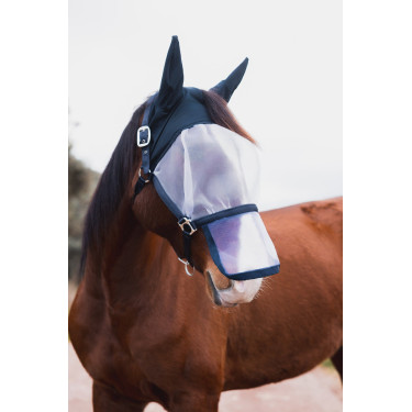 Halster met vliegenmasker Horze Paso Fino Opening Marineblauw