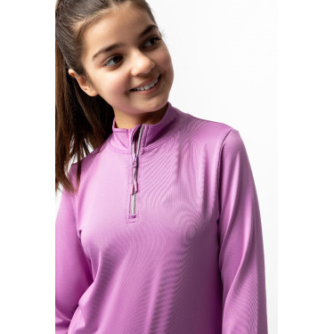 Trainingsshirt Horze Mea kind Bleek Paars Violet Trainingsshirt Horze Mea kind Bleek Paars Violet