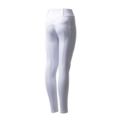 Pantalon d'équitation Horze Mira enfant fond intégral Blanc brillant