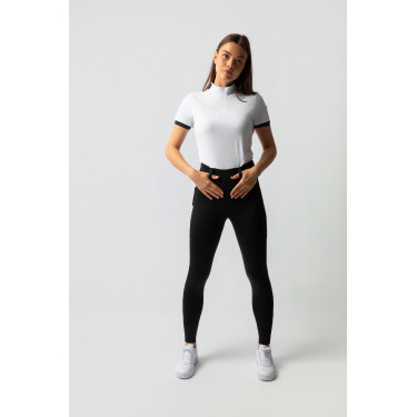 Hybride legging Horze Anya dames fullgrip Zwart Hybride legging Horze Anya dames fullgrip Zwart