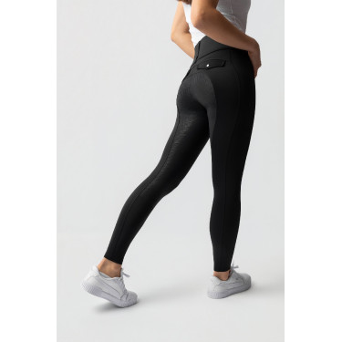 Legging Hybrid Horze Anya femme fullgrip Noir