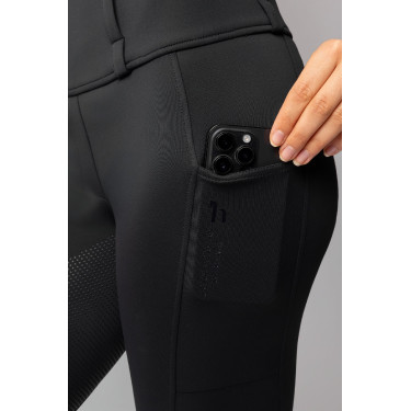 Hybride legging Horze Anya dames fullgrip Zwart Hybride legging Horze Anya dames fullgrip Zwart