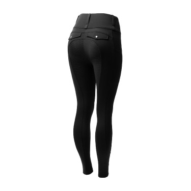 Hybride legging Horze Anya dames fullgrip Zwart Hybride legging Horze Anya dames fullgrip Zwart