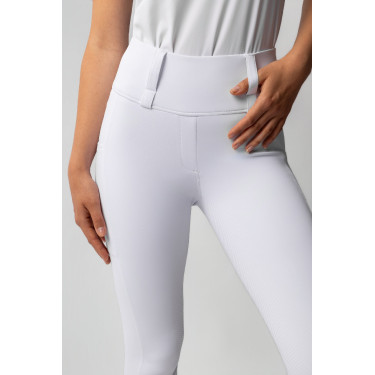 Hybride legging Horze Anya dames fullgrip Glanzend wit