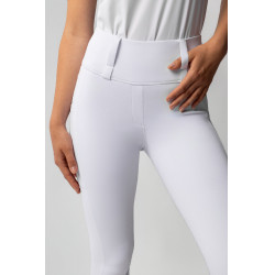 Legging Hybrid Horze Anya femme fullgrip Blanc brillant