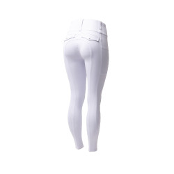 Hybride legging Horze Anya dames fullgrip Glanzend wit