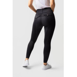 Legging Hybrid Horze Anya femme fullgrip Bleu foncé