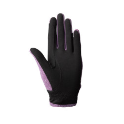Horze Fay JR Handschoenen Zwarte pruim Violet
