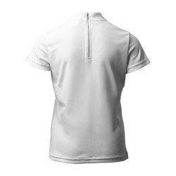 Wedstrijdpolo Horze Kaya kind strass Glanzend wit