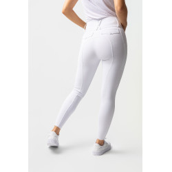 Pantalon d'équitation Horze Leonie fond intégral femme Blanc brillant Pantalon d'équitation Horze Leonie fond intégral femme Blanc brillant