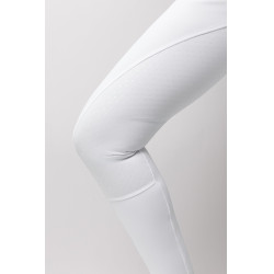 Pantalon d'équitation Horze Leonie fond intégral femme Blanc brillant Pantalon d'équitation Horze Leonie fond intégral femme Blanc brillant