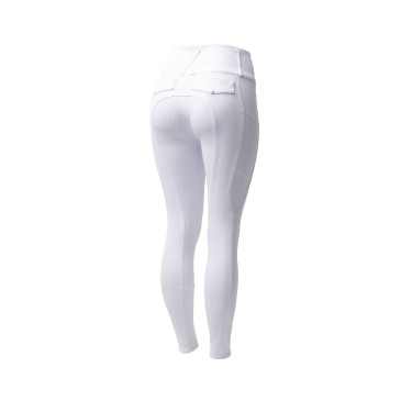 Pantalon d'équitation Horze Leonie fond intégral femme Blanc brillant Pantalon d'équitation Horze Leonie fond intégral femme Blanc brillant