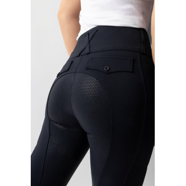 Pantalon d'équitation Horze Leonie fond intégral femme Marine foncé Bleu Pantalon d'équitation Horze Leonie fond intégral femme Marine foncé Bleu