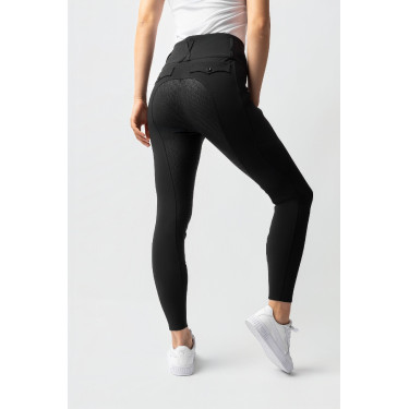 Pantalon d'équitation Horze Leonie fond intégral femme Noir Pantalon d'équitation Horze Leonie fond intégral femme Noir