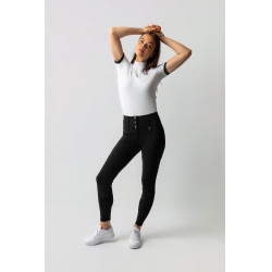 Pantalon d'équitation Horze Leonie fond intégral femme Noir Pantalon d'équitation Horze Leonie fond intégral femme Noir