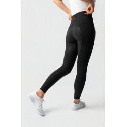 Pantalon d'équitation Horze Leonie fond intégral femme Noir Pantalon d'équitation Horze Leonie fond intégral femme Noir