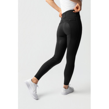 Pantalon d'équitation Horze Leonie fond intégral femme Noir Pantalon d'équitation Horze Leonie fond intégral femme Noir