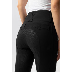 Pantalon d'équitation Horze Leonie fond intégral femme Noir Pantalon d'équitation Horze Leonie fond intégral femme Noir