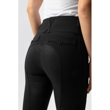 Pantalon d'équitation Horze Leonie fond intégral femme Noir Pantalon d'équitation Horze Leonie fond intégral femme Noir