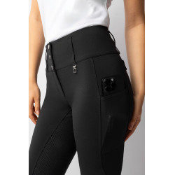 Pantalon d'équitation Horze Leonie fond intégral femme Noir Pantalon d'équitation Horze Leonie fond intégral femme Noir