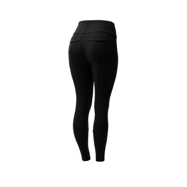 Pantalon d'équitation Horze Leonie fond intégral femme Noir Pantalon d'équitation Horze Leonie fond intégral femme Noir