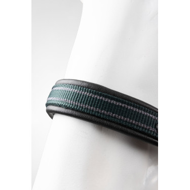 Licol en cuir B Vertigo Lennox Vert scarabé