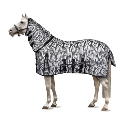 Vliegendeken Horze Defender met buikflap Zebra Motieven