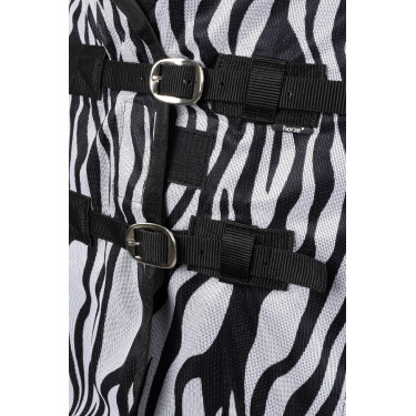 Vliegendeken Horze Defender met buikflap Zebra Motieven
