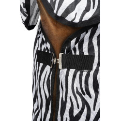 Vliegendeken Horze Defender met franjes Zebra Motieven