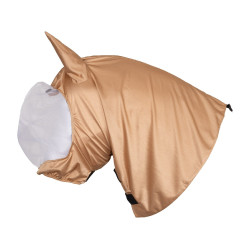 Horze combo masker en halsbeschermer tegen eczeem Lichtbruin Horze combo masker en halsbeschermer tegen eczeem Lichtbruin