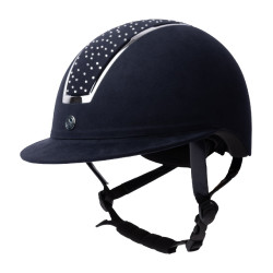 Paardrijcap Solara II Horze Marine / wit Blauw