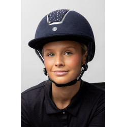 Casque d'équitation Solara II Horze Marine / blanc Bleu
