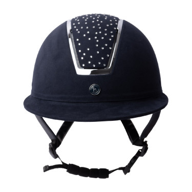Paardrijcap Solara II Horze Marine / wit Blauw